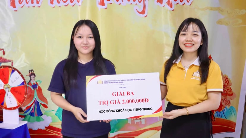 Trao giải ba trị giá 2.000.000đ tại chương trình