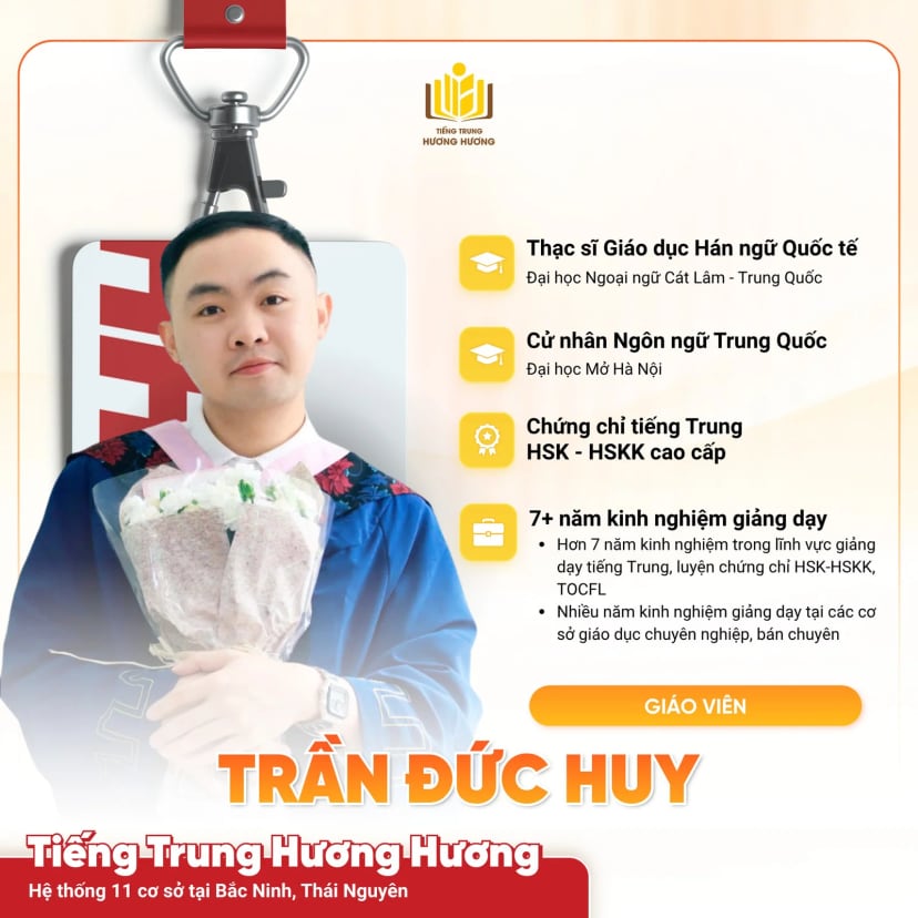Hồ sơ giáo viên Trần Đức Huy tại Tiếng Trung Hương Hương