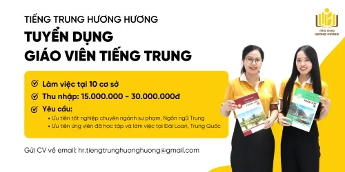 Tuyển dụng Giáo viên tiếng Trung fulltime